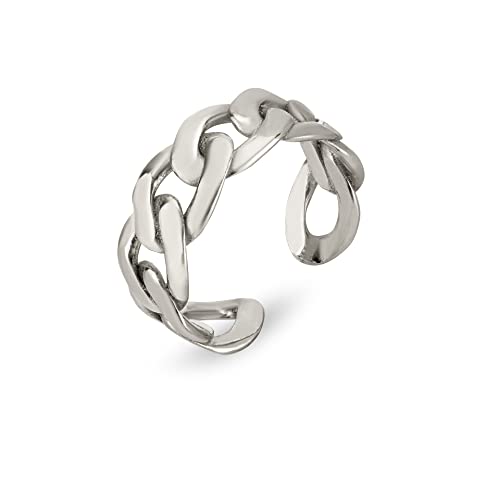 Annika Bella Sterling Silver Ring for Women, Stacking Rings, Open