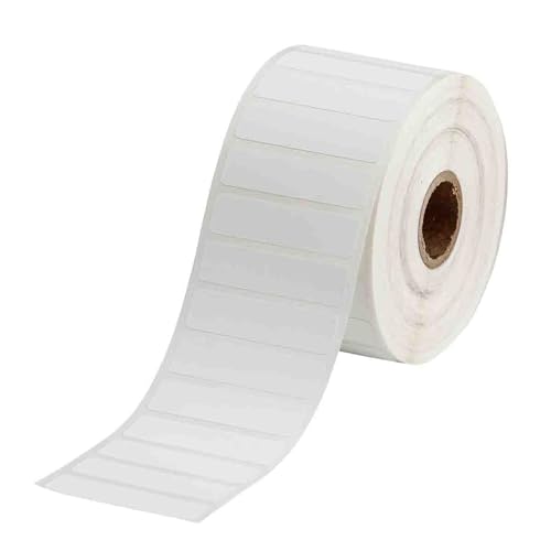 Rouleau d'étiquettes transfert thermique Brady en polypropylène blanc avec cœur de 2,5 cm