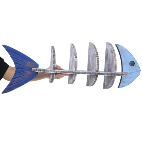 Étagère murale bois design poisson style méditerranéen chic