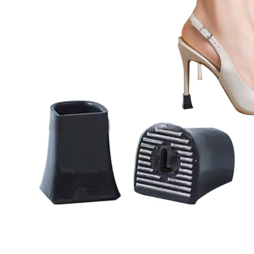 Protector de tacón para zapatos, protector de tacón alto para zapatos - Reparación de protectores de tacón de repuesto | La punta del broche reduce el ruido cubre los tapones del talón p