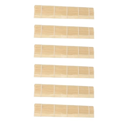 CHICAMPERA Kit para Hacer Sushi Herramienta para Enrollar Sushi Superficie Lisa 6 Alfombrillas de Adecuado para Cocina Doméstica