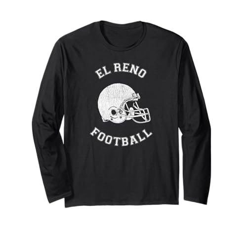 El Reno Football Distressed 1980's Retro P.E.Dept Style Long Sleeve T-Shirt