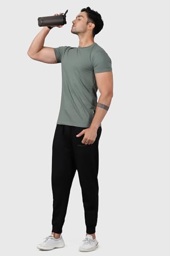 Image of Men's Crew Neck Slim Fit Gym Sports T-Shirt