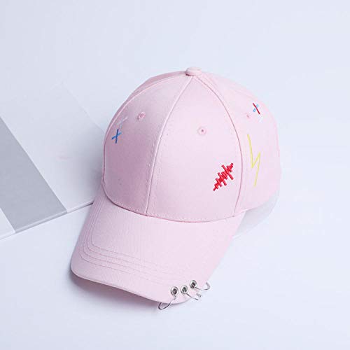 Casquette de baseball broderie et cerceau métallique avec visière longue