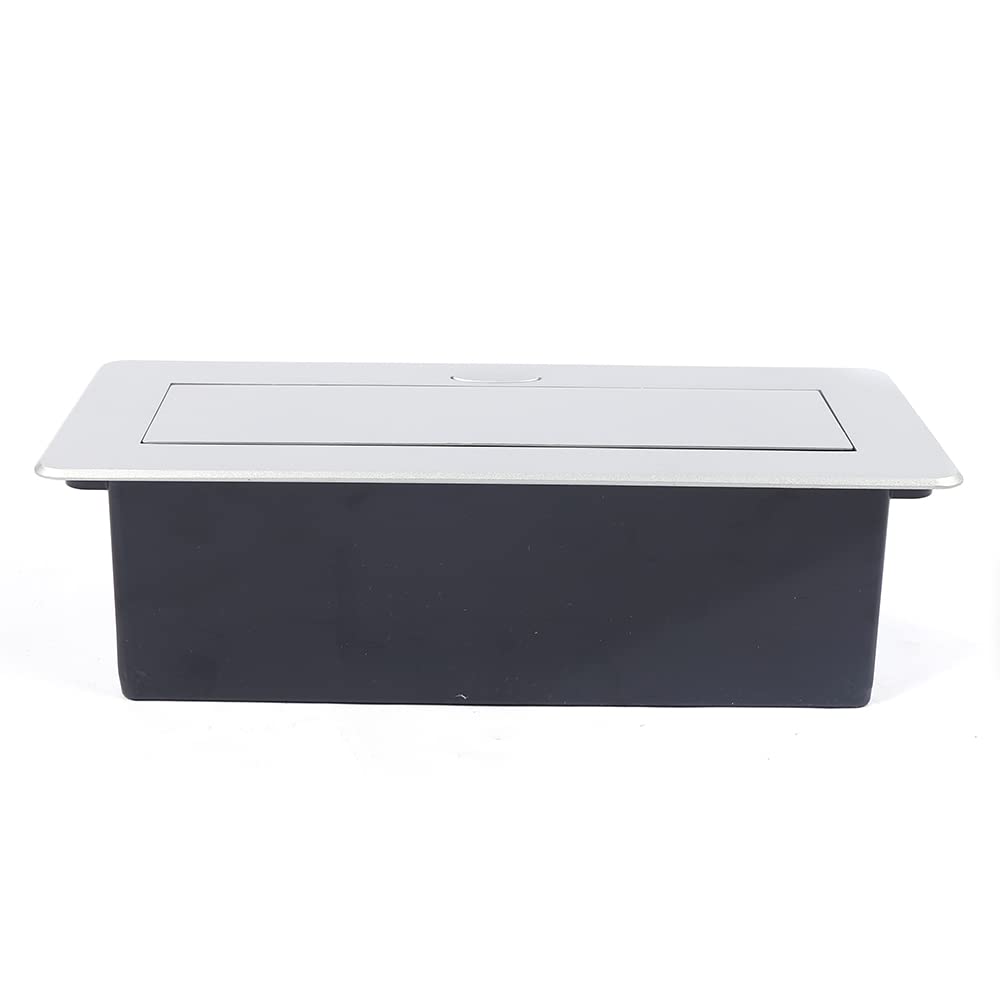Wpuszczane gniazdo stołowe, aluminiowe gniazdko kuchenne, potrójne gniazdo kuchenne, aluminiowa stacja zasilająca