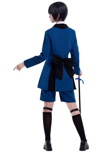 Costume de Cosplay Ciel Phantomhive OSIAS Uniforme Ajusté Sans Plis