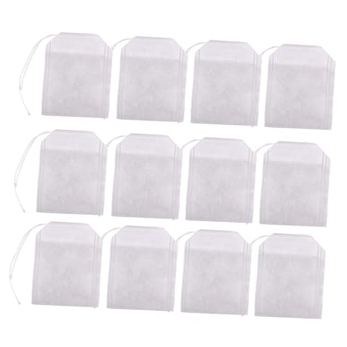 Amosfun 300個不織布 ティーバッグ 使い捨て 巾着付き ドリップバッグ 紐付き設計 茶葉 コーヒー スパイス用 ハーブティー 漢方薬包装 キャンプや旅行にも