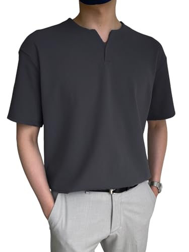 Image of Leriya Fashion T-Shirt for Men || Cotton Tshirt for Men || Plain Tshirt for Men || Half Sleeve T-Shirt for Men || V-Neck Style Design T-Shirt for Men