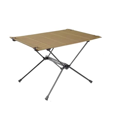 Mesa de camping portátil de aluminio, mesa de viaje plegable para pícnics al aire libre, camping y jardines, ligera y (color 1)