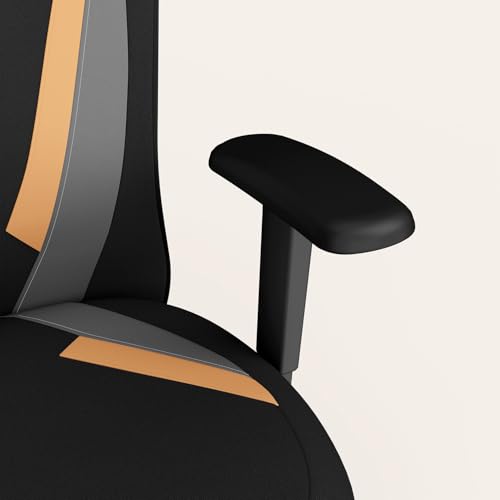 Image of Interio by Godrej Camo High Back Fabric Ergonomic Gaming Chair (Black Tan) 1-Year Warranty, 3D Armrest, Adjustable Lumbar and Height