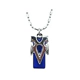 Brdwn Unisex Cosplay SAO Kirito Asuna Crystal Necklace Accessories,Blue