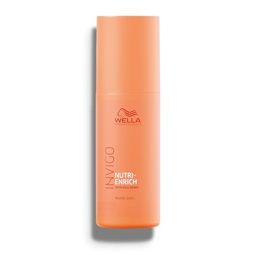 Wella Professionals Invigo Nutri-Enrich Wonder Balm, Treat & Repair Dry Or Stressed Hair, Nourishment, Smoothness & Shine, With Goji Berry Rich In Vitamins, Minerals & Peptides, 150ml