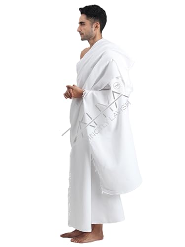 Honeycomb Weave Ihram for Men – 100% Cotton, Breathable, Quick Dry, Lightweight – Hajj & Umrah - Image 5