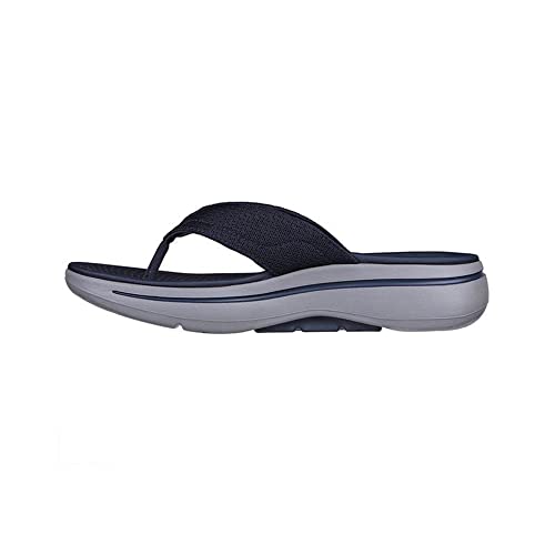 Skechers Skechers Men's Go Walk Arch Fit SandalSandal, Navy and Red Textile, 9.5 UK
