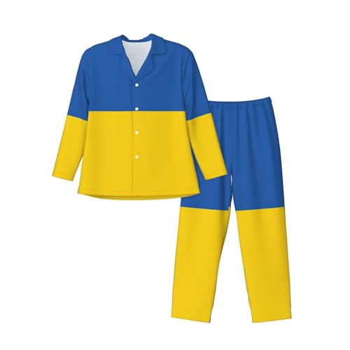 Pyjama Ukraine homme ensemble manches longues vêtement de nuit automne