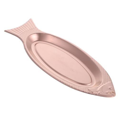 SOLUSTRE Creative Fish Shaped Serving Plate Steamed Elegant Kitchen Utensil for Home Entertaining Unique Design for Attractive Presentation