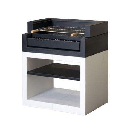 Barbacoa De Hormigón Kitaway Grill (Blanco Y Negro) Movelar