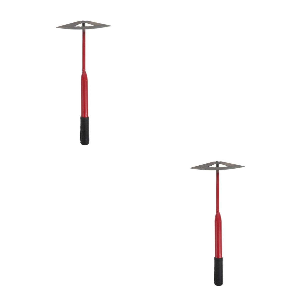 Happyyami 2pezzi da Giardino con Manico Antiscivolo Strumento per Diserbo e Coltivazione Attrezzo Pratico per Giardinaggio e Agricoltura Leggera e Resistente