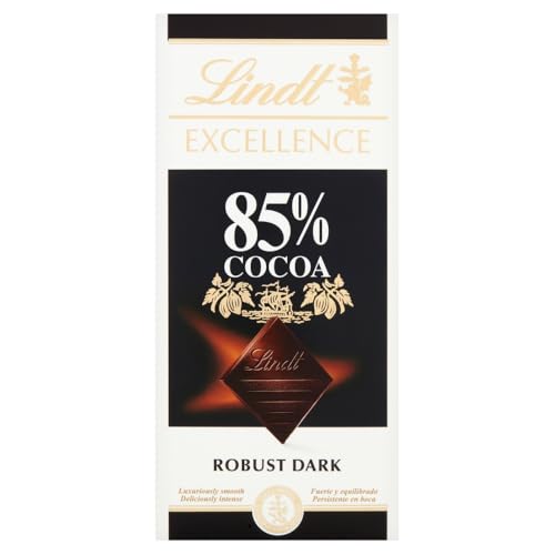 Lindt Excellence Dark 85 Percent Cocoa Chocolate Bar, 100g