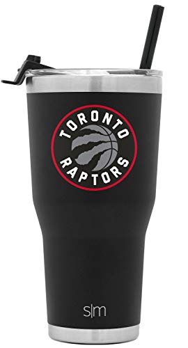 Simple Modern NBA Toronto Raptors 30oz Tumbler with Flip Lid and Straw Insulated Stainless Steel Travel Mug Classic