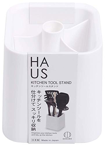 ?????? Kokubo Kogyo KK-392 Kitchen Tool Stand, White, Cutlery Holder, Made in Japan