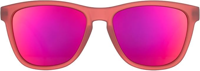 goodr Phoenix At A Bloody Mary Bar Polarized Sunglasses, Medium Sized (OG), Dark Red Translucent Frames with Rose Mirrored Reflective Lenses, UV400 Protection, No Slip, No Bounce - Image 2
