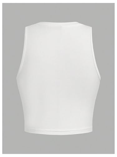 SOLY HUX Women's Letter Graphic Tank Top Notched V Neck Sleeveless Summer Crop Tops Streetwear2