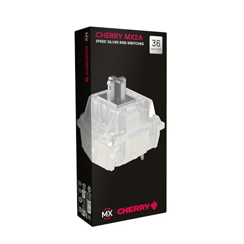 Cherry MX RGB Mechanical Keyboard Switches (MX2A Speed Silver)