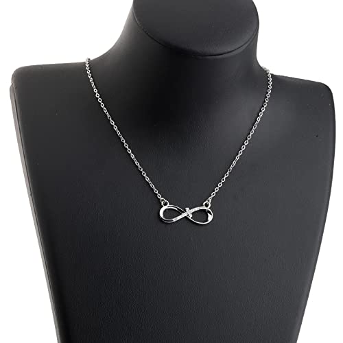PLITI Sympathy Gift Goodbyes Are Not Forever Goodbyes Are Not The End Infinity Cross Necklace Loss of Loved One Remembrance Gift4