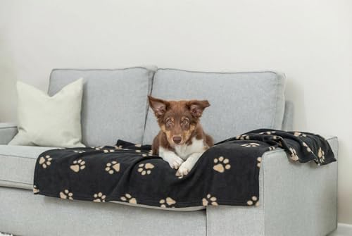 Trixie 37192 Fleecedecke Beany, 100 × 70 cm, schwarz