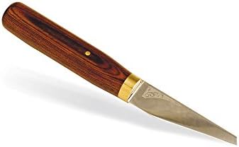 Tandy Leather Al Stohlman Round Knife - Precision Leather Cutting and Skiving Blade for Tooling and Saddle Work - Hardwood Handle Stainless Steel Tool image 2
