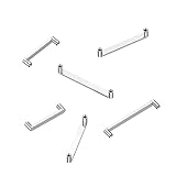 16G Internally Threaded Titanium Flat Surface Piercing Jewelry, 2mm Rise Staple Surface Piercing Barbell, Staple Surface Jewelry 10mm 3/8