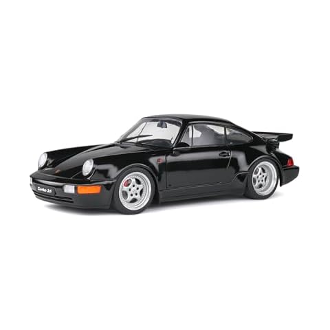 solido S1803404 1:18 1993 Porsche 964 Turbo-Black None Collectible Miniature car, 1/18ème Cover