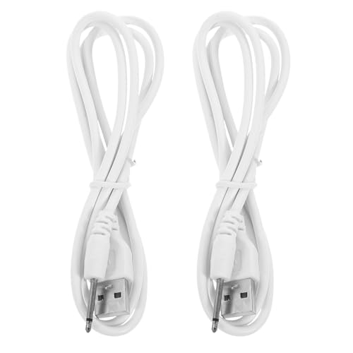 Genérico Cable de Carga USB a de 25 MM Paquete de 2 Cables de Repuesto para Cargador USB Compatible Lámparas de Escritorio Ventiladores Routers Portátil y