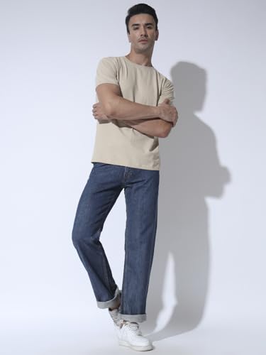 Image of Round Neck Half Sleeve Pure Cotton T-Shirt