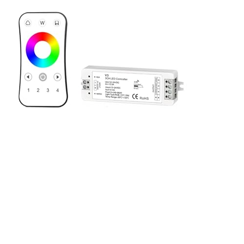 Contrôle par application et télécommande pour variateur LED RGBW polychrome