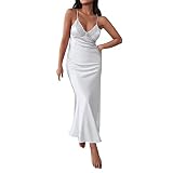 Schlafanzug Sleepwear Schlafshirt Damen Sexy große Größen Nachthemd Negligee Satin Dessous Übergrößen Reizwäsche Verstellbarer Schultergurt Nachtwäsche für Frauen Weiche Pyjama Freizeit
