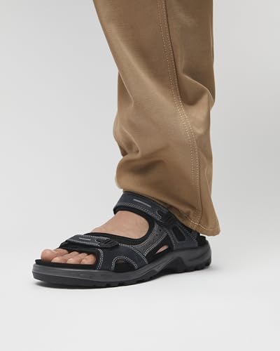 Image of ECCO Men's Yucatan Sport Sandal, Marine Oil Nubuck, 8-8.5