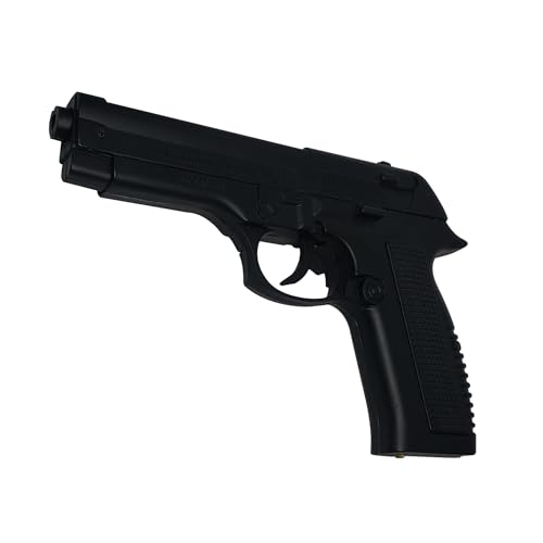 Image of Gun Pistol Lighter Heavy Weight Metal Body Real and Original Like Gun Pistol for Decorative, Smoking Filled with Gas (608 Black)
