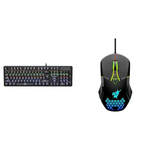 Redgear Shadow Amulet Mechanical Keyboard With Redgear A-15 Rgb Gaming Mouse