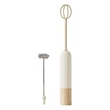 YIGZYCN Elektrischer Hand-Schneebesen aus Schaumstoff, Milchaufschäumer, Eierschlägel zum Aufschäumen von Milch, Schlagen von Eiern und zum Herstellen von Getränken, einfach zu bedienen, elektrischer