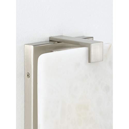 Image of Progress Lighting LED Alabaster Stone Brushed Nickel ADA Wall Sconce 8.50x8.00x8.00