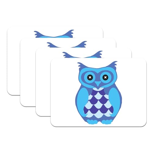 Set de table chouette bleue antidérapant pour protéger la table des enfants