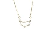 Gold Capricorn Zodiac Constellation Necklace Zodiac Jewelry Celestial Constellation Necklace Gift...