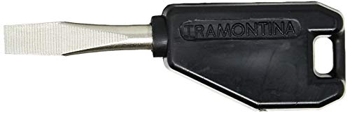 Tramontina 41990000, Mini Chave de Fenda Ponta Chata 3/16X1, Haste em Aço Especial Temperado, Cabo I
