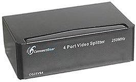 4 Port Video Splitter 250Mhz 1920 X 1440 Metal Cg25Vs4