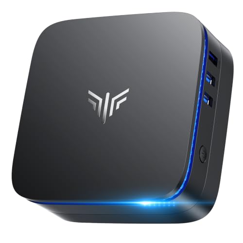 KAMRUI AK1PLUS Mini PC Computer, Intel Celeron N5095 (Up to 2.9GHz), 16GB RAM 256GB SSD, Dual 4K Mini Desktop Computer, Support 2.5'' SSD Expansion, WiFi, Bluetooth, Ethernet, Business Home Office PC
