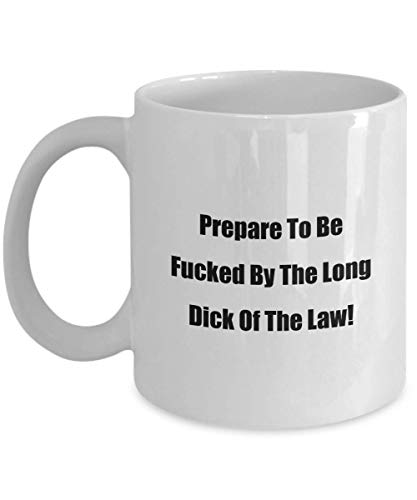 mmandiDESIGNS 2000s Classic Comedy Coffee Mug Prepare To Be Fucked