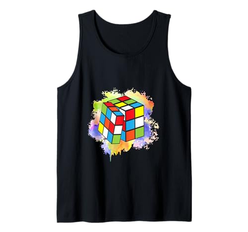 Cool Rubik Rubix Rubics Player Cube Lovers Women Men Boy Kid Tank Top