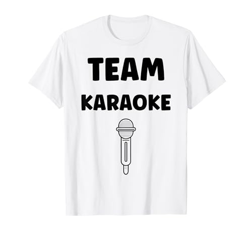 Simple minimalist music evening Team karaoke Maglietta